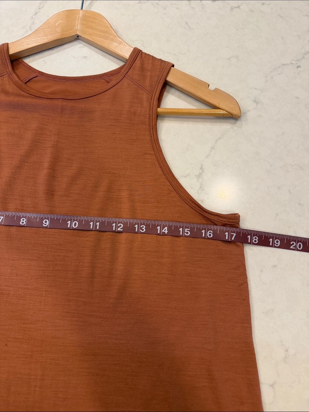 Smartwool Women's Active Ultralite High Neck Tank - Burnt Sienna Size Small - Picture 6 of 8